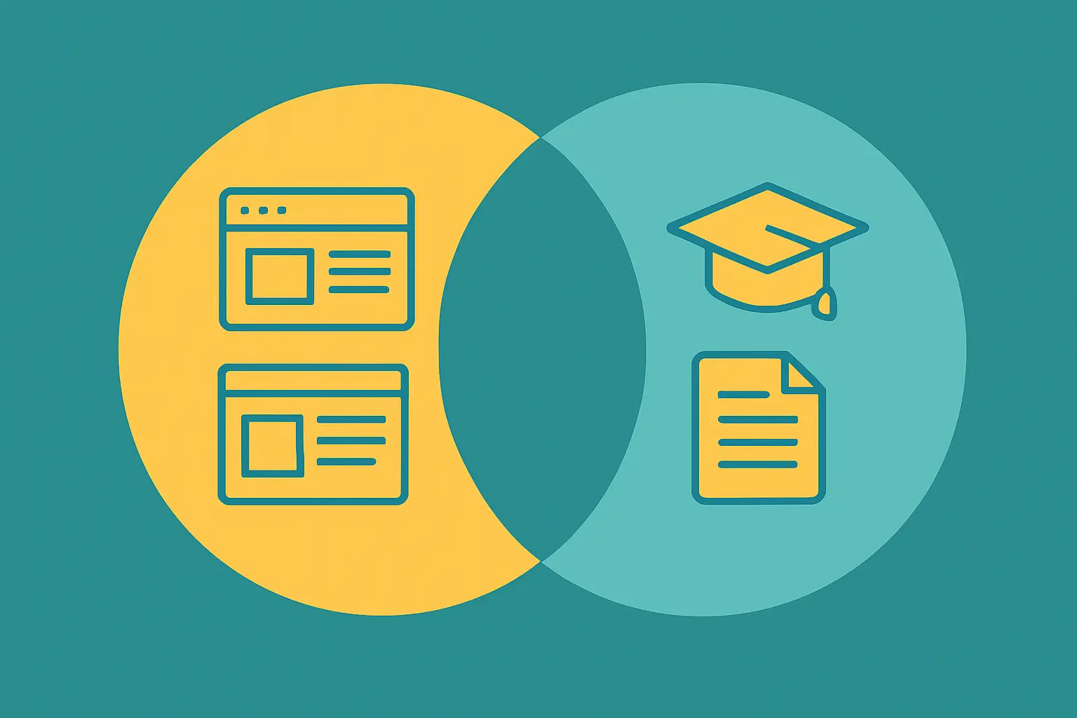 Different comparison databases: web pages versus student papers