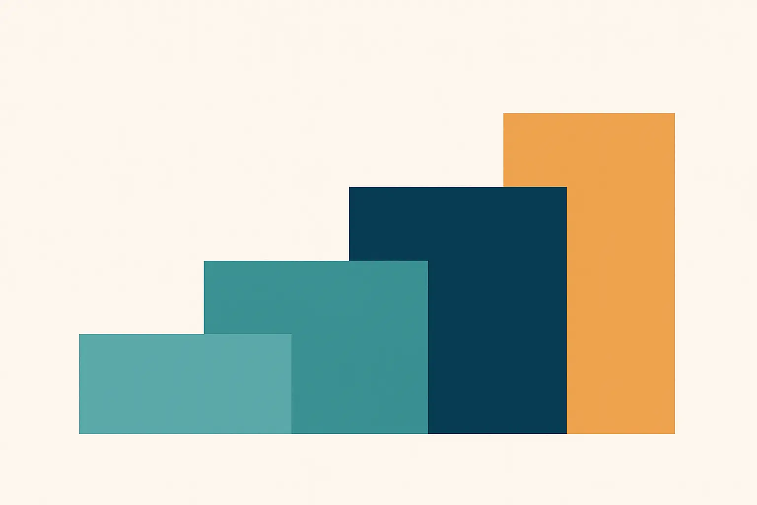 Abstract stepped illustration representing academic levels
