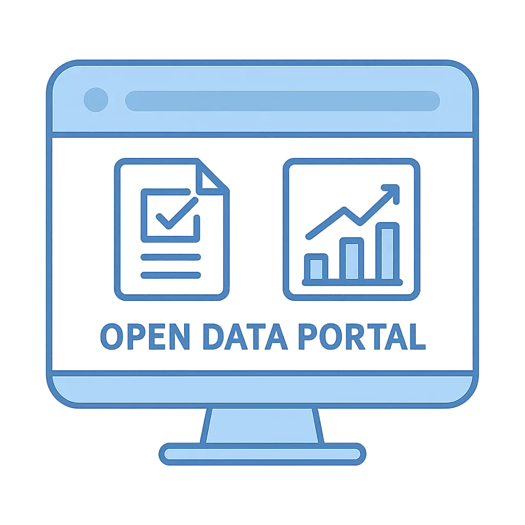 Ilustrasi portal data terbuka SPR untuk penyelidikan sains politik di Malaysia