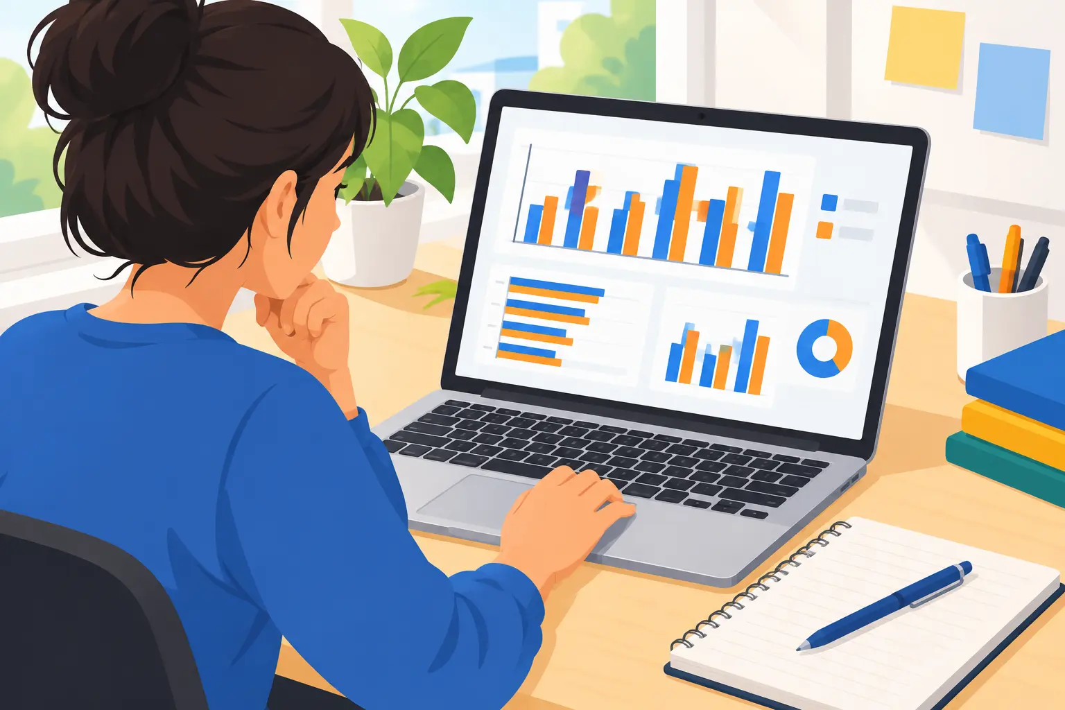 Pelajar menganalisis data soal selidik jurang antara jangkaan dan persepsi pelanggan